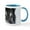 White/Blue Inside, variant on CafePress - Beautiful Grey Wolf Mugs - 11 oz Ceramic Mug - Novelty Coffee Tea Cup