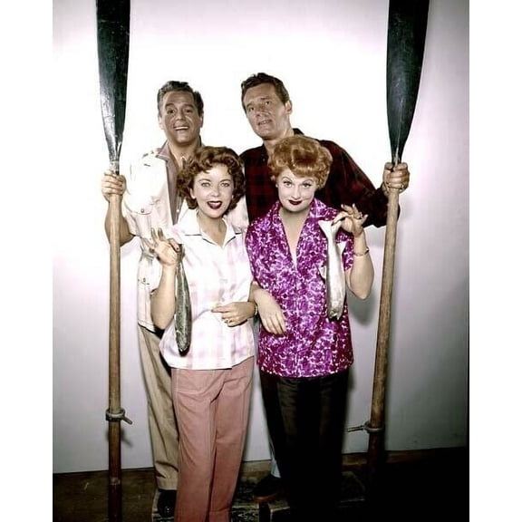 Lucy Desi comedy Hour Lucille Ball Howard Duff Ida Lupino fishing 8x10 photo