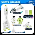 thumbnail image 5 of AuntyFey Space Rocket Toys, Spaceship Shuttle with Glowing & Sound Effect, Educational Stem Gift for Boy Girl, 5 of 8