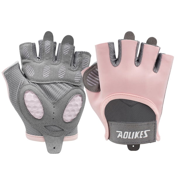 Yuarrent 2 uds guantes de gimnasio para hacer ejercicio guante de medio dedo para exteriores absorbente de sudor mitones antideslizantes para Type2 NO2