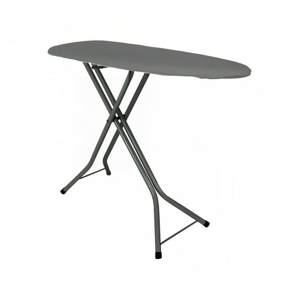 Hospitality 1 Source PV1310XD Compact Ironing Board w/ Charcoal Cotton Cover - 15"L x 8"W x 49"H, Black Steel Legs- Case of 4