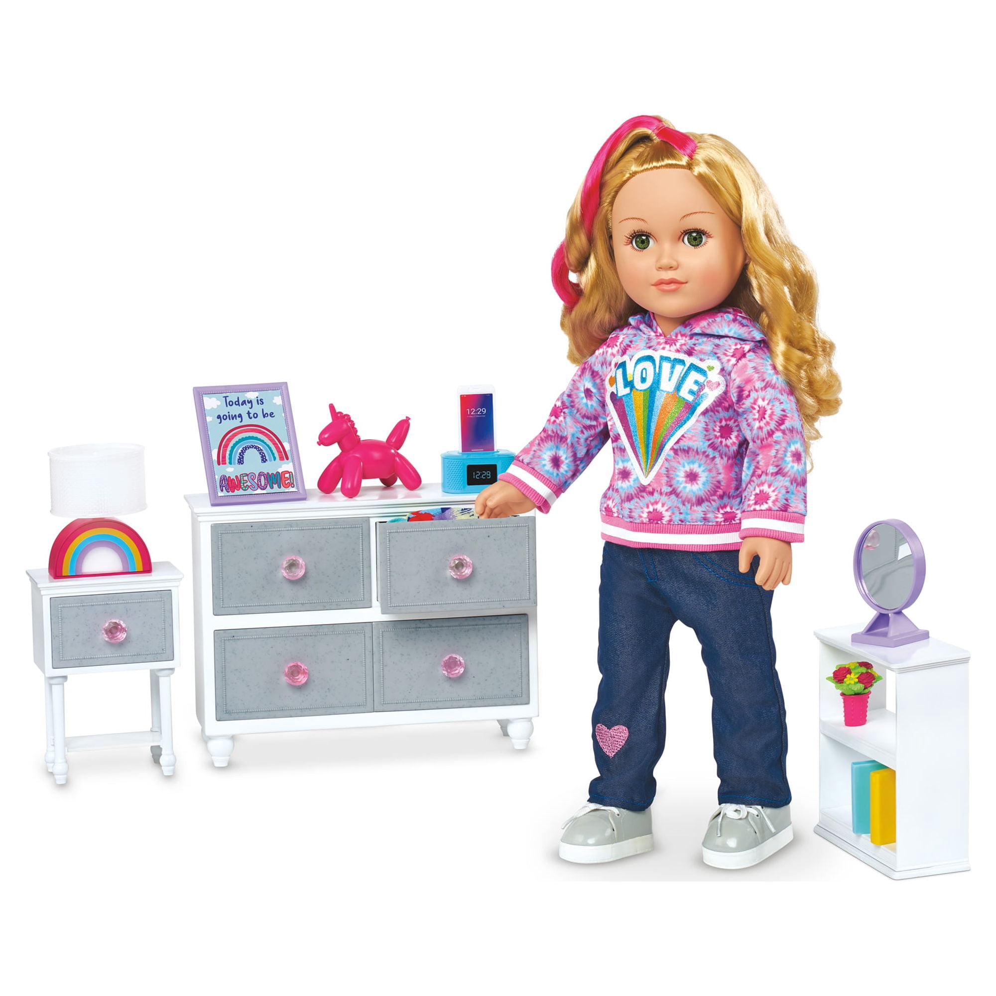 My Life As Plastic Bedroom Play Set for 18” Dolls New