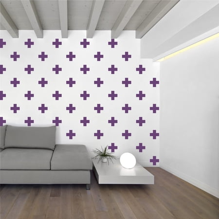 Swiss Cross Pattern Plus Sign Design Wall Decal Stickers