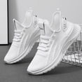 thumbnail image 3 of Zapatos para caminar Zapatillas de deporte de moda Ndcxsfigh Slip on Transpirable Blanco 41, 3 of 9