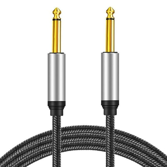 Straight 1/4 TS Male to Straght 1/4 TS Male Unbalanced Patch Cords for Electrics