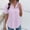 Purple, variant on Caywon Women's Summer Short Sleeve Button Down Collared Shirt with pair Front Chest Patch Pockets and loose form Curved Hemline for Daily Casual Wear