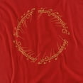 thumbnail image 2 of Lord Of The Rings One Ring Unisex Adult T Shirt, Red, 6X-Large, 2 of 6