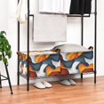 thumbnail image 3 of Yayeee Foldable Storage Basket for Shelves with Handles Waterproof Cloth Bins, Abstract Wavy, 3 of 7