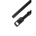 thumbnail image 2 of Cinturón de cintuno poroso fino Hebilrectangular Cinturones de talgrande pavestido de jeans Negro Se ajusa cintuhas99 cm / 39 ", 2 of 4
