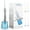 White, variant on Electric Water Flosser, Dental Oral Irrigator with 4 Jet Tips, 3 Modes, 300ML Water Tank, USB Rechargeable for Teeth, Gums, Braces, Dental Care (Grey)