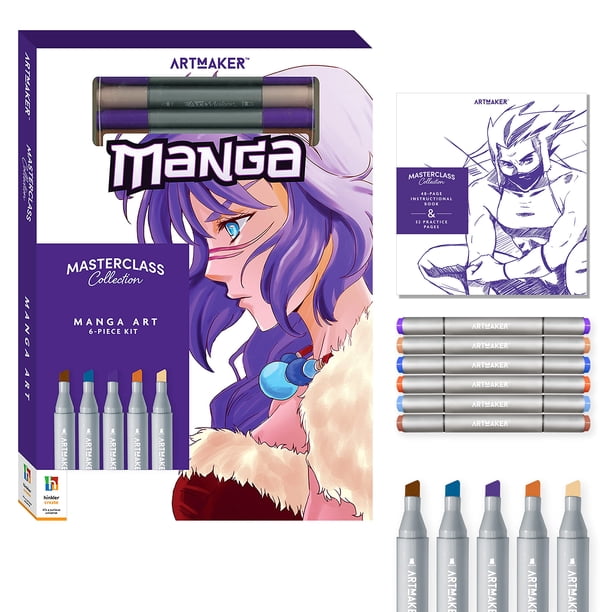 Kit de dibujo Hinkler Art Maker Masterclass: Cómo dibujar manga