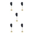 thumbnail image 1 of kurtrusly Earring Display Stand Human Ear Model Organizer Holder Showcase Stud Jewelry Right Ear Black Height: 18cm 5Set, 1 of 6