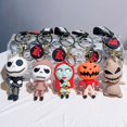 thumbnail image 2 of Llavero De Noche De Navidad Halloween Linda Personalidad Esqueleto Jack, 2 of 4