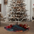 thumbnail image 4 of Sikiie Colorful Flower Dog A Nativity Christmas Tree Skirt, Jesus Christian Winter Holiday Tree Mat Decoration(30-48IN)48", 4 of 6