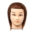 thumbnail image 2 of Vaveren Hair Mannequin Head Portable Doll Head for Braiding Hairdresser Hair Styling Brown, 2 of 8