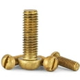 thumbnail image 3 of (5pcs) Brass Word Slotted Round Head Screws, M5x8mm, 3 of 4