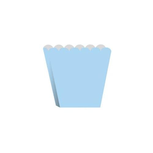 Creative Converting 227091 5''W x 4H'' Blue Paper Empty Treat Boxes