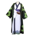 thumbnail image 1 of Disfraz de Anime Roronoa Zoro Trafalgar D Water Law para adultos, Kimono Unisex, traje de Halloween, uniforme, 1 of 4
