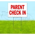 thumbnail image 1 of Parent Check In (18" x 24") Yard Sign, Includes Metal Step Stake, 1 of 6
