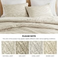 thumbnail image 3 of Regency Heights King/Cal King Comforter Set Beige, 3 Pieces Geometric Tufted Comforters King/Cal King Size, Solid Bedding Comforters Sets, Gift for Mother's Day, 3 of 11