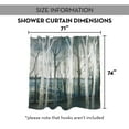 thumbnail image 7 of Creative Products Winter Blue Tree Path 71x74 Shower Curtain, 7 of 7