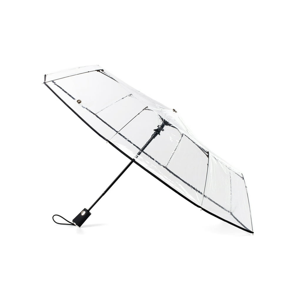 totes Auto Open Close Clear Umbrella