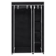 thumbnail image 2 of Armario plegable de tela VidaXL negro 110x46x175cm, 2 of 9