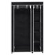 thumbnail image 2 of Armario plegable de tela VidaXL negro 110x46x175cm, 2 of 9