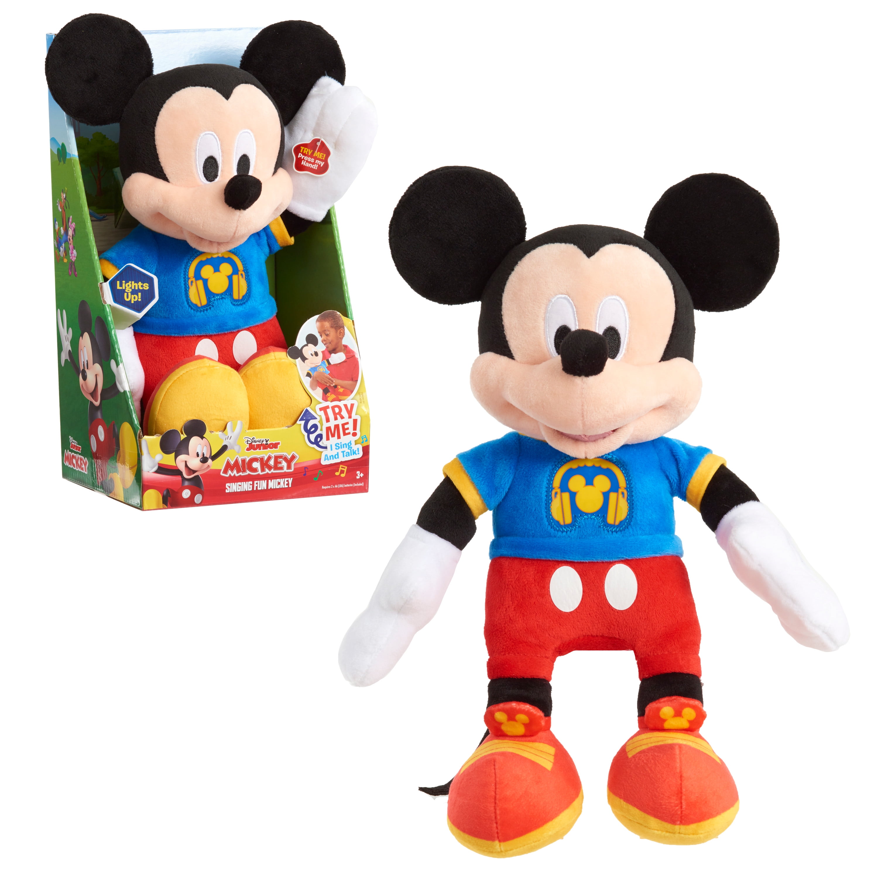 spreiding barrière Grace Disney Junior Mickey Mouse Singing Fun Mickey Mouse, 12-inch plush, Plush  Simple Feature, Ages 3 Up, by Just Play - Walmart.com