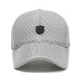 thumbnail image 6 of TODOZO Trucker Hat Baseball Cap Snapback Fitted Hats for Men Women Snap Closure Design Breathable Mesh Side Durable Men Outdoor Long Brim Sunshade Hat Mesh Breathable Baseball Cap Peaked Hat Grey, 6 of 6
