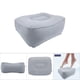 thumbnail image 5 of Almohada inflable para reposapiés de viaje, flocado, cojín relajante para vuelos de viaje con bomba de aire (gris), 5 of 5