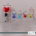 thumbnail image 5 of Servette Home Wine Bottle Stopper with 4 Wine Glass Charms - Heart, 5 of 6