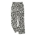 thumbnail image 5 of JGGSPWM Women's Fuzzy Fleece Pajama Pants Winter Warm Plush Pj Bottoms Soft Flannel Leopard Lounge Pants Sleepwear with Pockets Black L, 5 of 5
