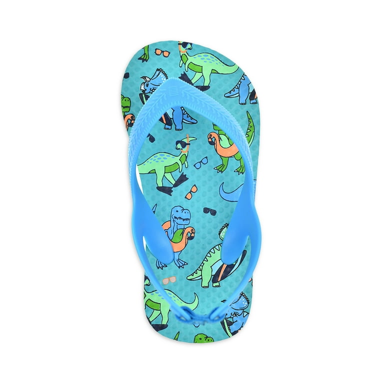 Dinosaur flip flops deals