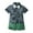 Green, variant on Fesfesfes Two Outfits For Boys Summer Children's Wear Boy's Short-sleeved Lapel Shirt Shorts Suit With Tie 6-12 Months
