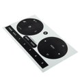 thumbnail image 2 of Radio Stereo Worn Peeling Button Repair Kit Decals Stickers For Fiat 500 2011-16, 2 of 8