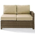 thumbnail image 3 of Crosley Furniture Bradenton Fabric Right Arm Patio Loveseat in Brown and Sand, 3 of 10