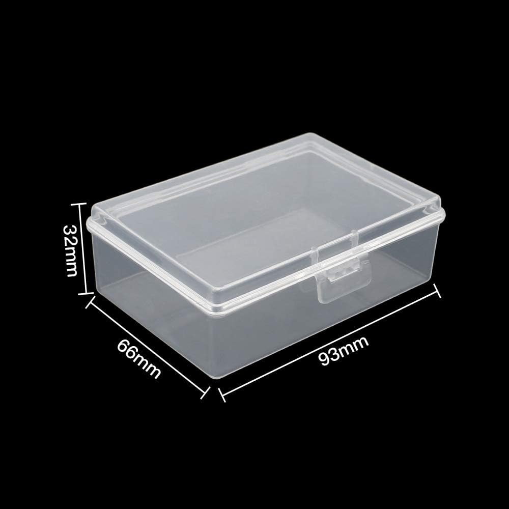 Bead Organizers Containers, Non-Toxic Food Grade Plastic Mini Storage Boxes, Square Shape Suitable For Stacking (8 PCS)