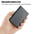 thumbnail image 2 of Mignova RFID Block Credit Card Holder Stainless Steel Slim with free Carbon Fiber Plates Card Holder(Black), 2 of 6
