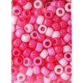 thumbnail image 3 of (4 pack) Hello Hobby Pony Bead Mix, Pink, 500 Pieces, Plastic Craft Beads for Jewelry Making and DIY Projects, 3 of 7