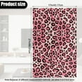 thumbnail image 3 of COEQINE Non-Slip Headrest Cover for Recliner, Faux Leather Recliner Headrest Protector with Adhesive Backed Hook and Loop Fasteners for Home Decor, 17x27 Inch, Pink Leopard Print, 3 of 7