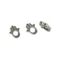 thumbnail image 4 of 30 Unidades De Aleación De Plata Tibetana En Blanco Hamsa Forma De La Mano Del Ojo Malvado Granos Sueltos Del Espaciador Que Hace La Joyería De Los Para DIY Collar De La Sunnimix Beads de aleación espaciador, 4 of 8