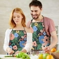 thumbnail image 3 of Pioneer Flower Floral Print Pattern Apron-Garden Aprons for Women with Pockets-Cotton Linen Waterproof Kitchen Cooking Gardening Aprons Adjustable for Kitchen,Cooking,BBQ and Salon 33x27 Inch, 3 of 3