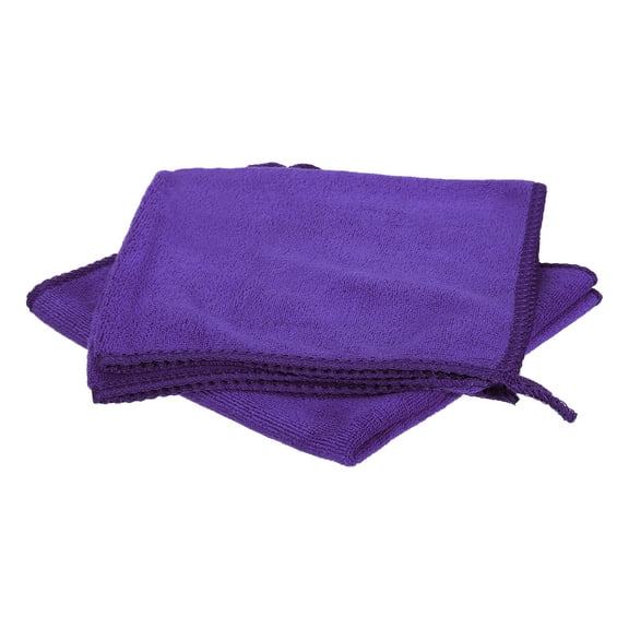 Uxcell 2pcs 16" x 12" Microfiber Cleaning Cloth Absorbent, Purple