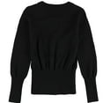 thumbnail image 2 of bar III Womens Ribbed Lace-Up Knit Sweater, Black, Large, 2 of 2
