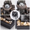 thumbnail image 3 of Tabletop Fountain Rotating Ball Rock Waterfall Fountain Office Tabletop Fountains for Home Office Decor Includes Many Natural Riv, 3 of 5