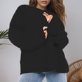 thumbnail image 3 of Pullover Sweaters for Women Long Sleeve Loose Casual Drop Shoulder Crewneck Lightweight Knit Sweater Fall Tops, 3 of 5