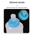 thumbnail image 5 of 1L food-grade TPU foldable soft water bottle, portable soft water bag for outdoor running, cycling, and hiking, with baby-grade silicone nozzle for reusable hydration, 5 of 5