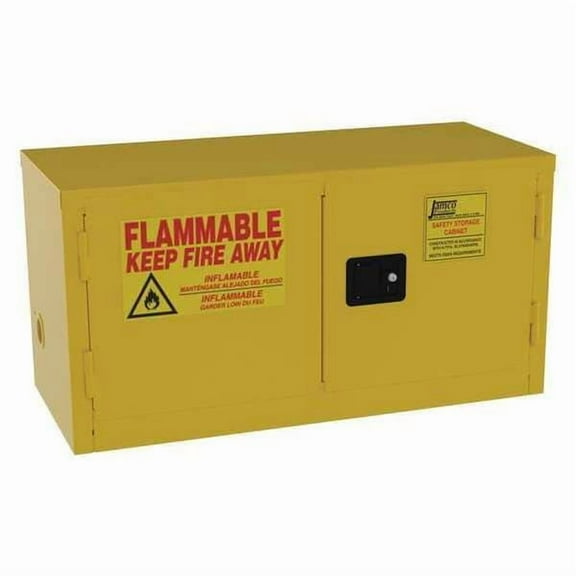 Jamco Flammable Safety Cabinet,15 gal.,Yellow BU15YP