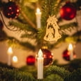 thumbnail image 2 of Guirnalda de luces navideñas con 20 velas LED color crema con clip para árbol oso de fresa  Electrónica, 2 of 5